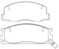 Комплект тормозных колодок, дисковый тормоз AISIN ASN225W (фото 1)