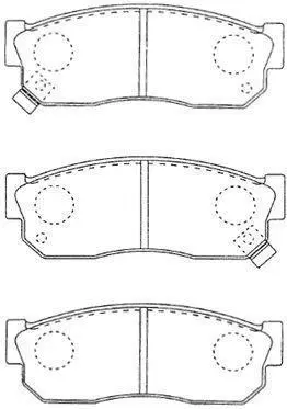 Комплект тормозных колодок, дисковый тормоз AISIN B1N009 (фото 1)