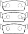 Комплект тормозных колодок, дисковый тормоз AISIN B2N056 (фото 1)