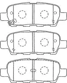 Комплект тормозных колодок, дисковый тормоз AISIN B2N064 (фото 1)