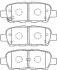 Комплект тормозных колодок, дисковый тормоз AISIN B2N064 (фото 1)