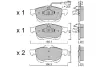 Комплект тормозных колодок, дисковый тормоз AISIN BPFI1027 (фото 1)