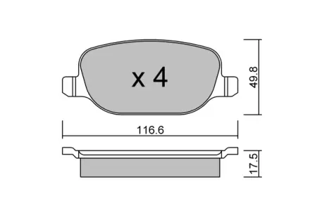 Комплект тормозных колодок, дисковый тормоз AISIN BPFI2006
