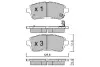 Комплект тормозных колодок, дисковый тормоз AISIN BPFO1002 (фото 1)