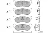 Комплект тормозных колодок, дисковый тормоз AISIN BPFO2003 (фото 1)