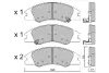 Комплект тормозных колодок, дисковый тормоз AISIN BPKI1902 (фото 1)