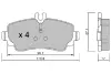 Комплект тормозных колодок, дисковый тормоз AISIN BPMB1003 (фото 1)