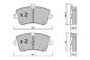 Комплект тормозных колодок, дисковый тормоз AISIN BPMB1007 (фото 1)