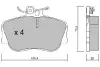 Комплект тормозных колодок, дисковый тормоз AISIN BPMB1009 (фото 1)