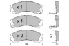 Комплект тормозных колодок, дисковый тормоз AISIN BPMI1902 (фото 1)