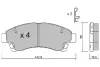 Комплект тормозных колодок, дисковый тормоз AISIN BPMZ1905 (фото 1)