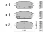 Комплект тормозных колодок, дисковый тормоз AISIN BPOP2006 (фото 1)