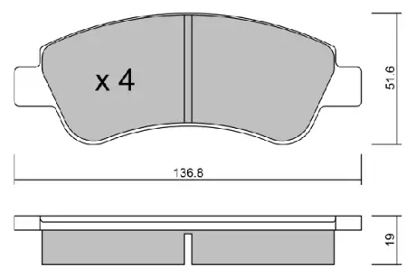 Комплект тормозных колодок, дисковый тормоз AISIN BPPE1005