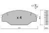 Комплект тормозных колодок, дисковый тормоз AISIN BPTO1915 (фото 1)