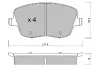 Комплект тормозных колодок, дисковый тормоз AISIN BPVW1019 (фото 1)