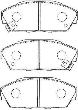 Комплект тормозных колодок, дисковый тормоз AISIN C1N013 (фото 1)