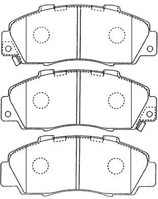 Комплект тормозных колодок, дисковый тормоз AISIN C1N018 (фото 1)
