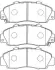 Комплект тормозных колодок, дисковый тормоз AISIN C1N018 (фото 1)