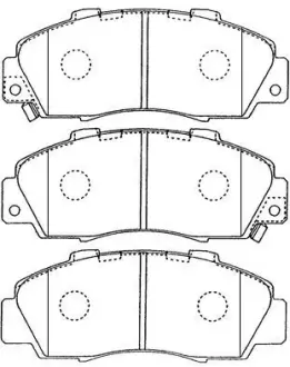 Комплект тормозных колодок, дисковый тормоз AISIN C1N018