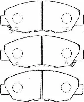 Комплект тормозных колодок, дисковый тормоз AISIN C1N034 (фото 1)