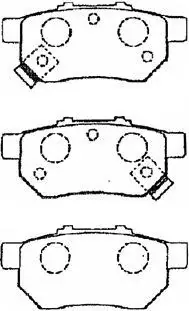 Комплект тормозных колодок, дисковый тормоз AISIN C2N022 (фото 1)