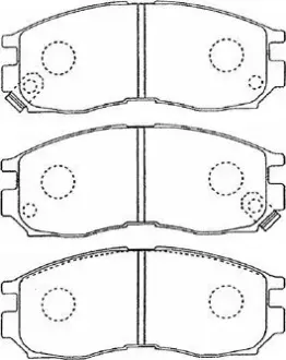 Комплект тормозных колодок, дисковый тормоз AISIN D1N035