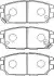 Комплект тормозных колодок, дисковый тормоз AISIN D2N036 (фото 1)