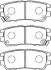 Комплект тормозных колодок, дисковый тормоз AISIN D2N037 (фото 1)