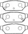 Комплект тормозных колодок, дисковый тормоз AISIN D2N040 (фото 1)