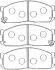 Комплект тормозных колодок, дисковый тормоз AISIN E1N009 (фото 1)