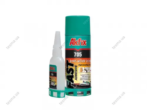 | | клей з активатором akfix 400мл+100гр AKFIX GA065 - фото 1