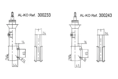 Амортизатор AL-KO 300233