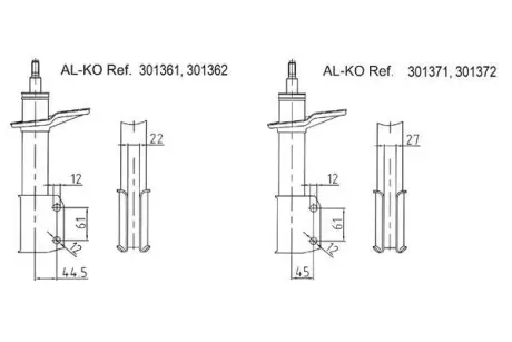 Амортизатор AL-KO 301372