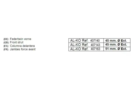 Амортизатор AL-KO 407143