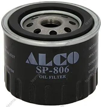 Oil filter, Spin-On. Фильтр масляный, накручиваемый ALCO FILTERS SP806 (фото 1)