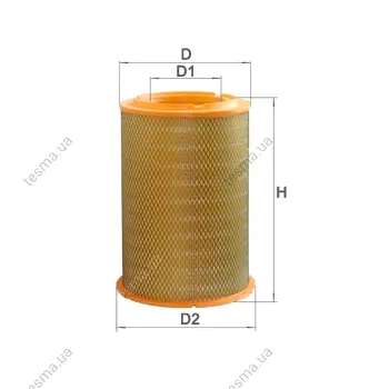 Air filter, primary. Фильтр воздушный, основной ALPHA FILTER AF0028 (фото 1)