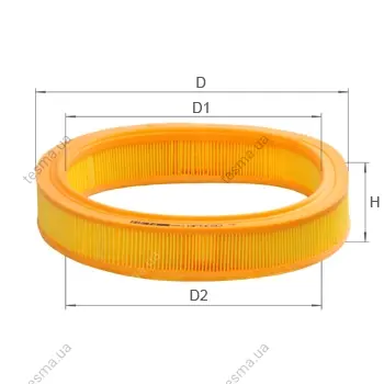 Фільтр повітряний Fiat SEICENTO 11 ALPHA FILTER AF0080 (фото 1)