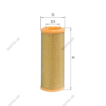 Air filter, primary. Фильтр воздушный, основной ALPHA FILTER AF0091 (фото 1)
