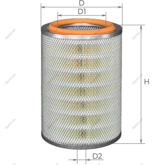 Фільтр повітряний HUMMER H1 5.7-6.6 92-06 (вир-во) ALPHA FILTER AF0708 (фото 1)