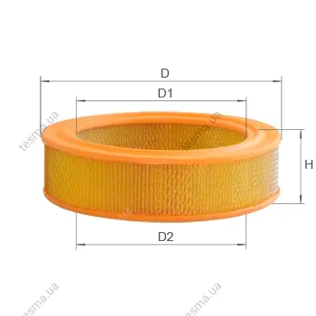 Фильтр воздушный. Фільтр повітряний. Air filter ALPHA FILTER AF102 (фото 1)