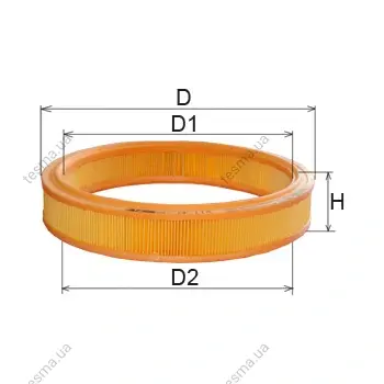 Air filter. Фильтр воздушный ALPHA FILTER AF114 (фото 1)