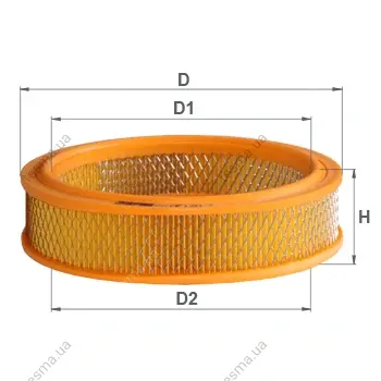 Air filter. Фильтр воздушный ALPHA FILTER AF120 (фото 1)