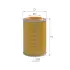 Air filter, primary. Фильтр воздушный, основной ALPHA FILTER AF151 (фото 1)