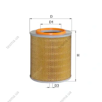 Air filter, primary. Фильтр воздушный, основной ALPHA FILTER AF155 (фото 1)