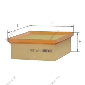 Фільтр повітряний Peugeot Partner 2.0 HDI 03- ALPHA FILTER AF1631 (фото 1)