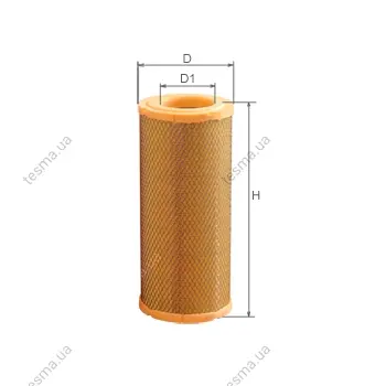 Air filter, primary. Фильтр воздушный, основной ALPHA FILTER AF171 (фото 1)
