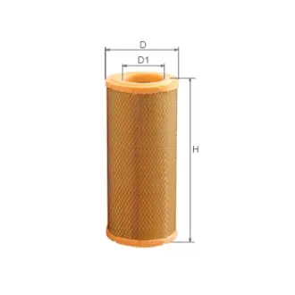 Air filter, primary. Фильтр воздушный, основной ALPHA FILTER AF171