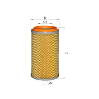 Фильтр воздушный, основной. Фільтр повітряний, первинний. Air filter, primary ALPHA FILTER AF186