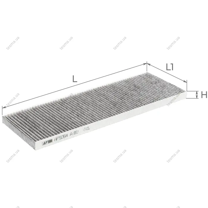 Фільтр салону Citroen Jumper/Fiat Ducato/Peugeot Boxer (-06) (з активованим вугіллям) Альфа ALPHA FILTER AF5054a (фото 1)