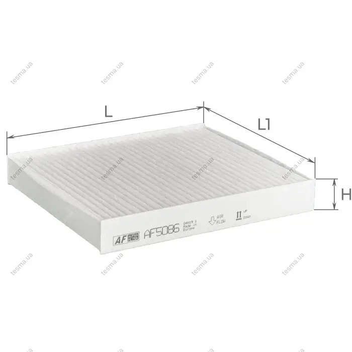 Фільтр салону Lexus NX 21-/ES/RX/UX/Mazda CX-9/Subaru Impreza/Toyota Camry/C-HR/Corolla/Rav4 16- ALPHA FILTER AF5086 (фото 1)